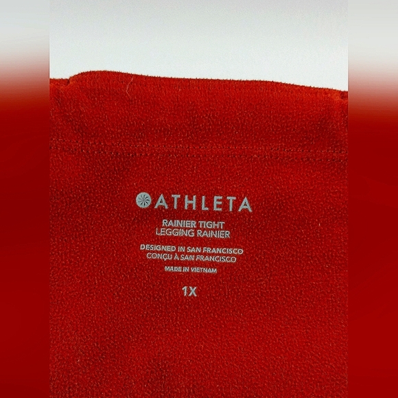 Athleta Rainier Athleisure Rust Pants Size 1X with Pockets - Picture 6 of 8